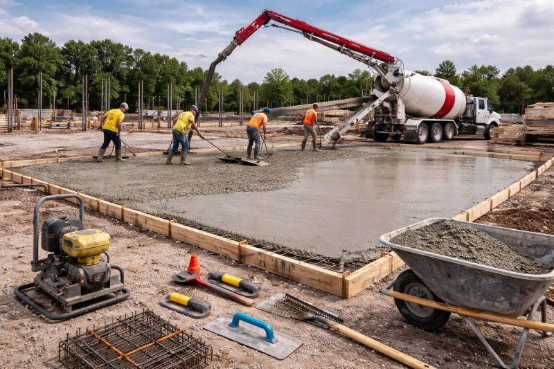 Commercial Slab Installation in Davis County, UT