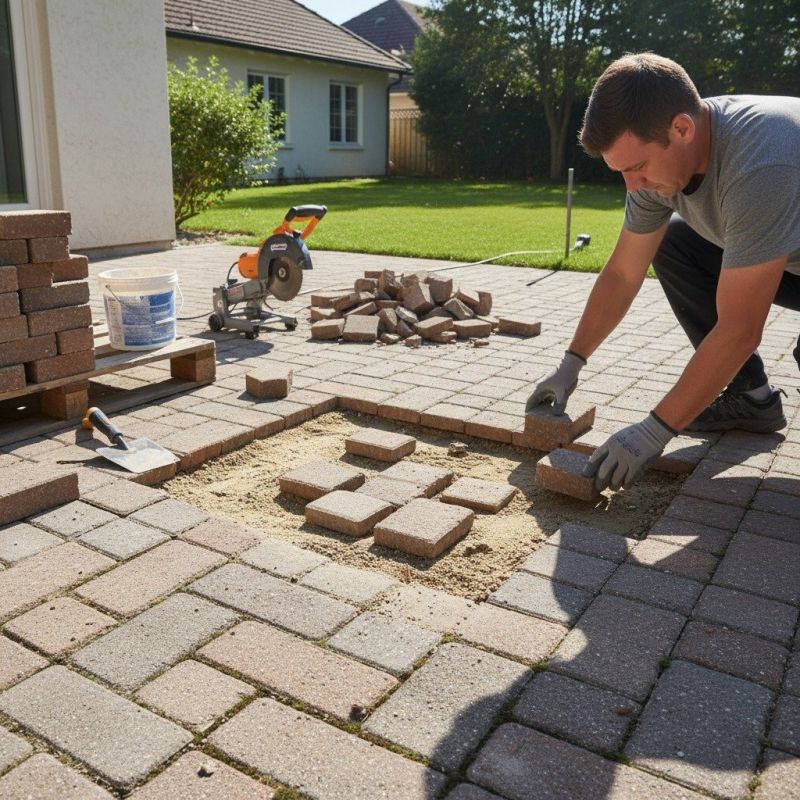 Local Concrete Pavers Repair pros at work