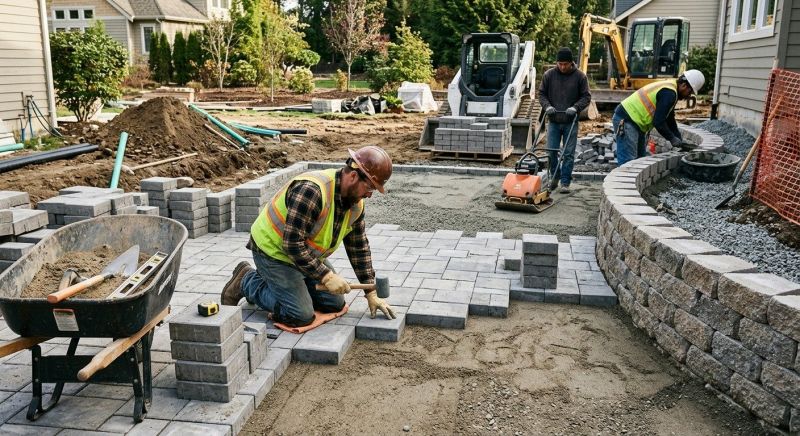 Hardscape Pavers Installation in Boston, MA