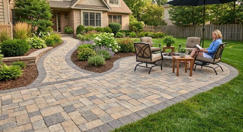 Sandstone Pavers Installation in Fairfield County, CT